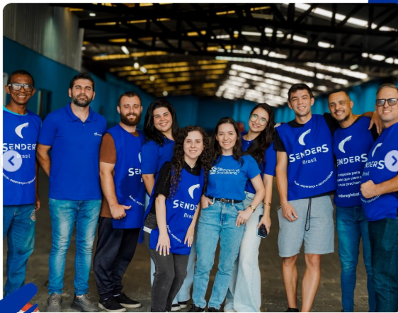 Voluntários Senders Global em ação
